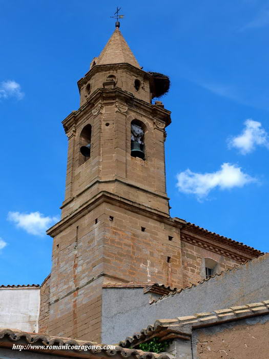 VISTA SUROESTE DEL TEMPLO. TORRE